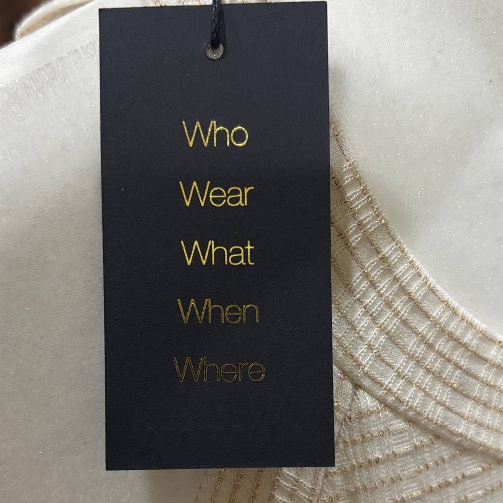 W5 Cream Ribbed Tank Top - Picture 2 of 7